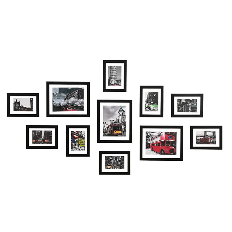 Latitude Run® 5x7 8x10 Gallery Wall Picture Frames Set With Hanging